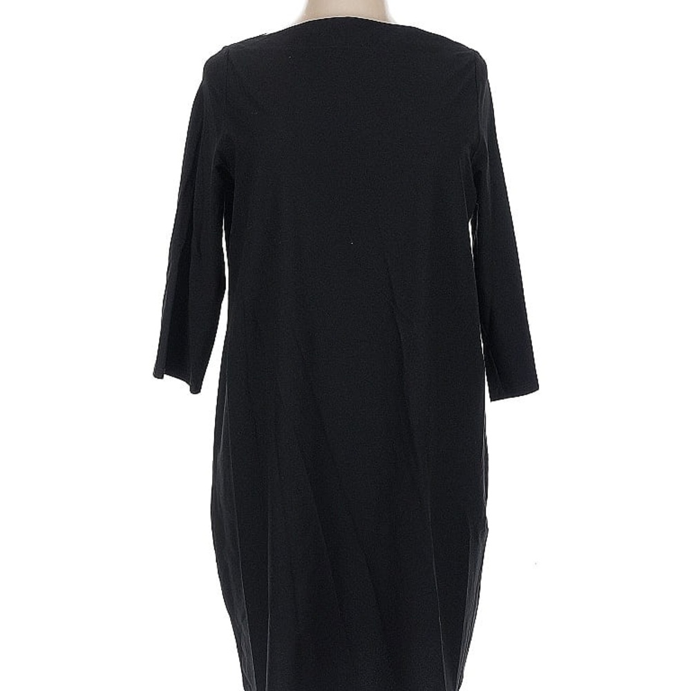 Eileen Fisher Elegant Black 3/4 Sleeve Dress
